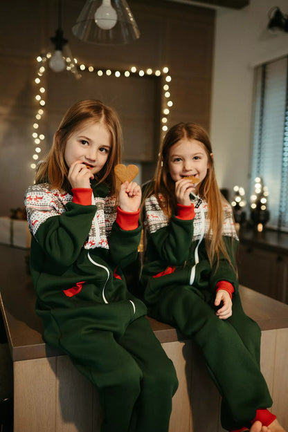 Sofa Killer tamsiai žalios spalvos vaikiškas kombinezonas Nordic