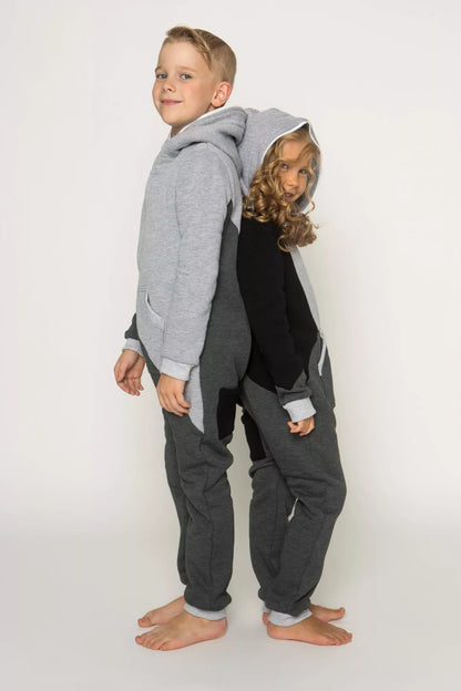 Sofa Killer trispalvis vaikiškas kombinezonas Grey