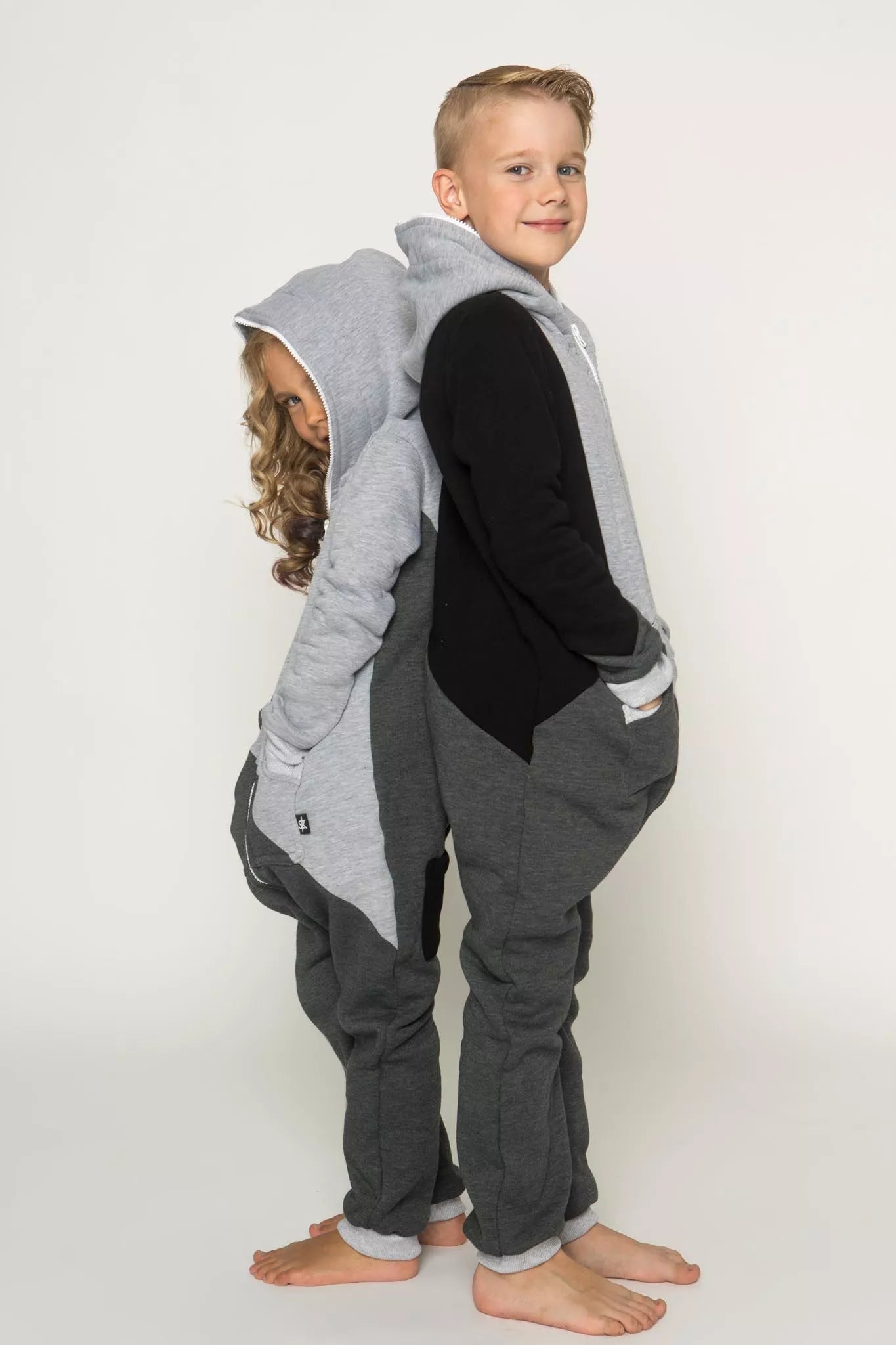 Sofa Killer trispalvis vaikiškas kombinezonas Grey