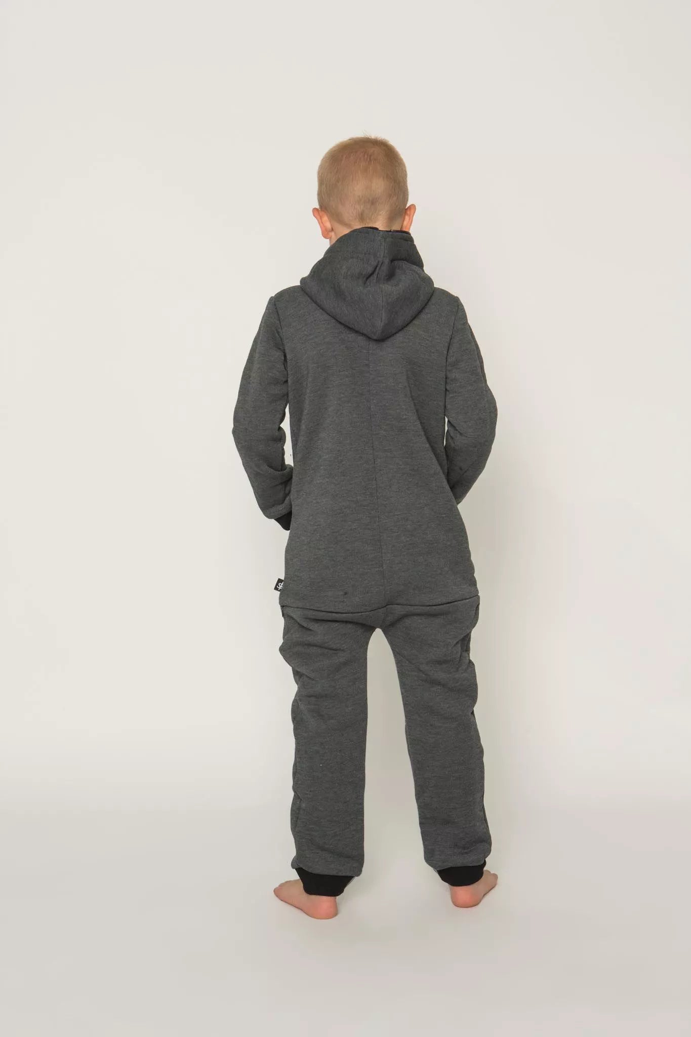 Sofa Killer grafito spalvos vaikiškas kombinezonas su užtrauktuku nugaroje