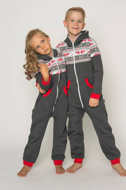 Sofa Killer grafito spalvos vaikiškas kombinezonas Nordic