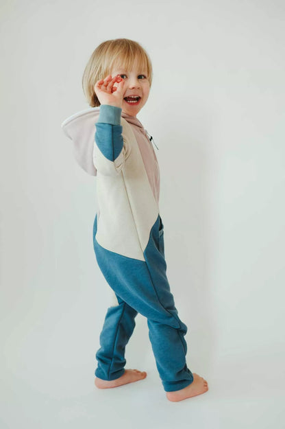 Sofa Killer trispalvis vaikiškas kombinezonas Lagoon