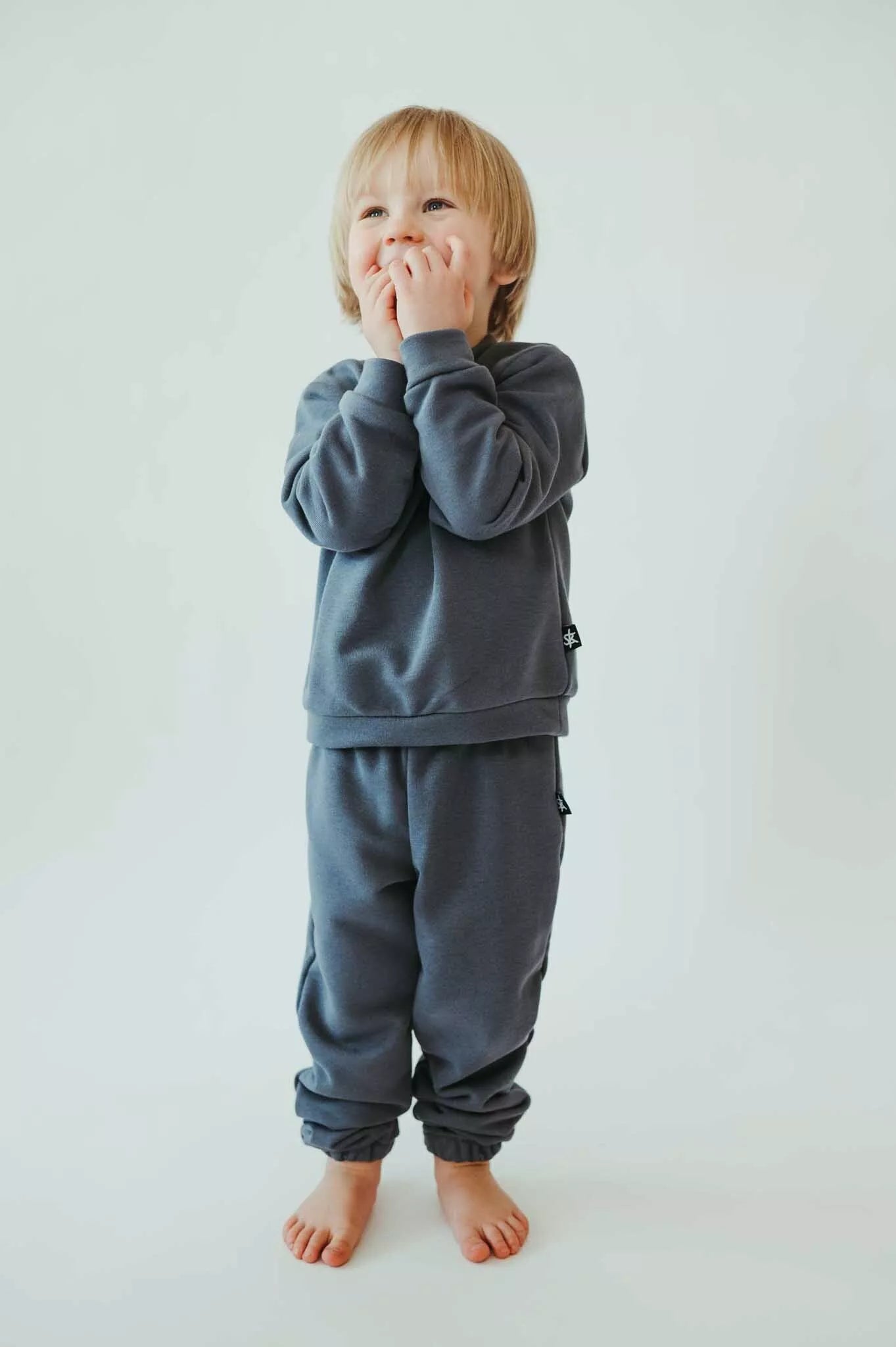 Sofa Killer tamsiai pilkos spalvos vaikiškos kelnės Rock