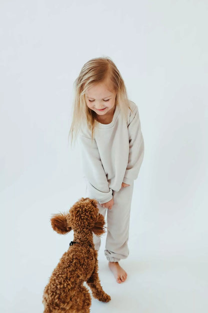 Sofa Killer balto smėlio spalvos vaikiškos kelnės White Sand