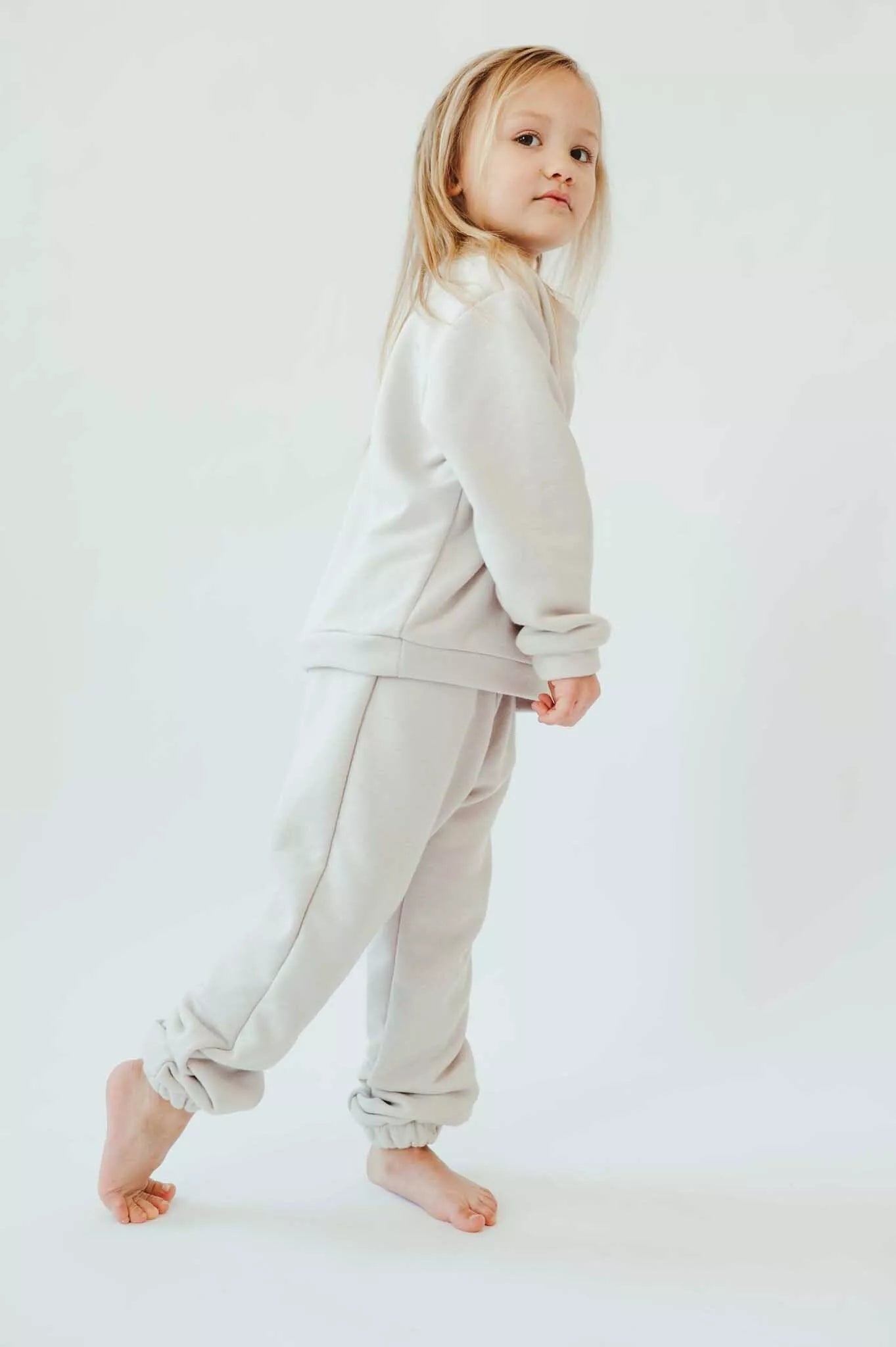 Sofa Killer balto smėlio spalvos vaikiškos kelnės White Sand