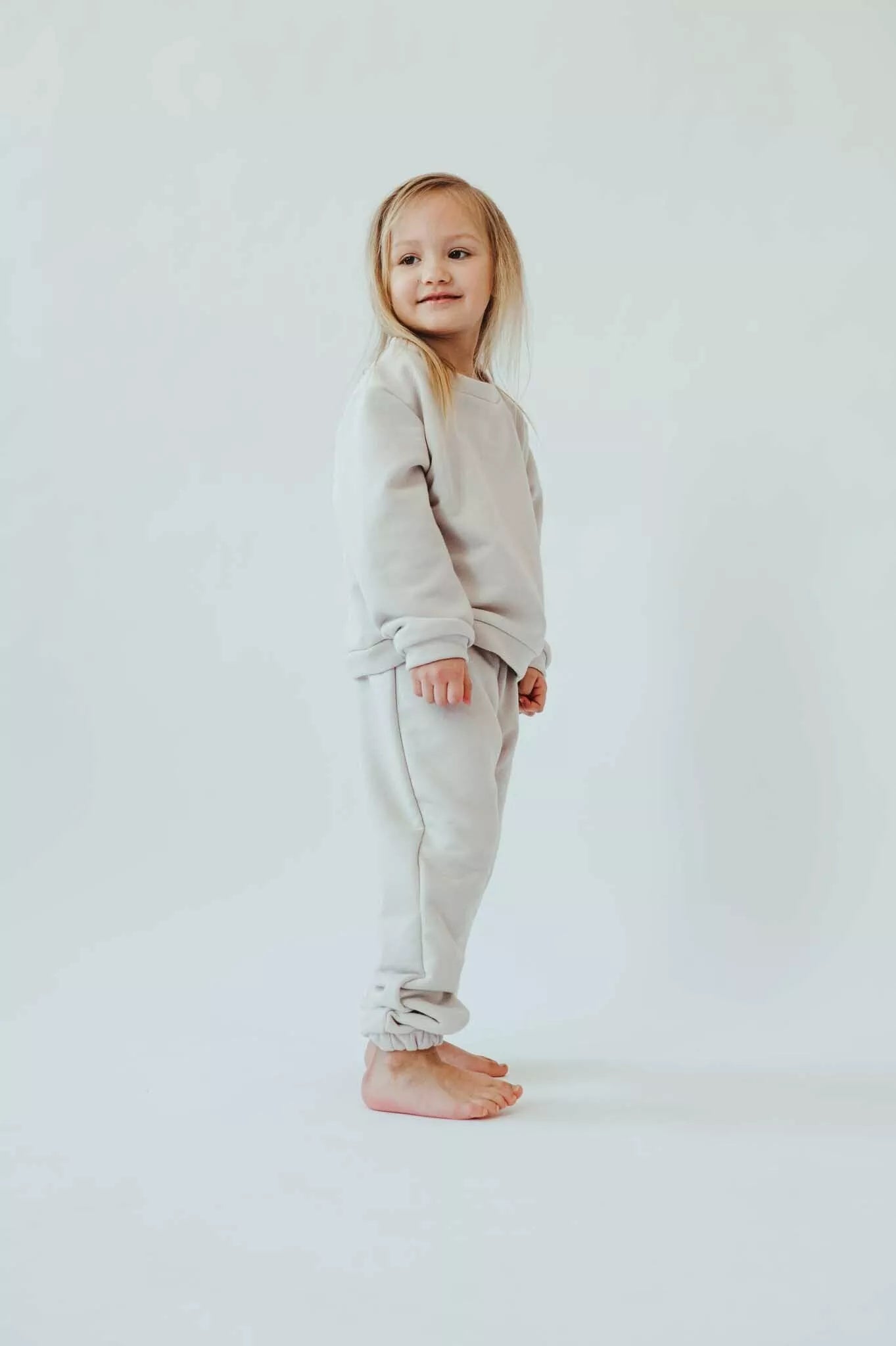 Sofa Killer balto smėlio spalvos vaikiškos kelnės White Sand