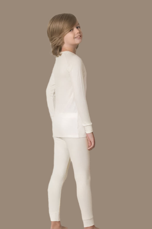 Doreanse vaikiškos baltos termo kelnės