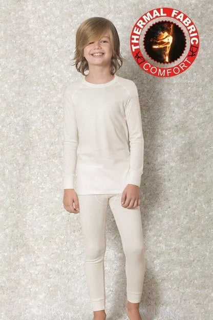 Doreanse vaikiškos baltos termo kelnės